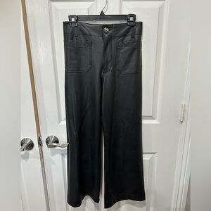 Faux leather pants